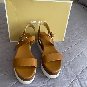 Michael Kors leather sandals size 9